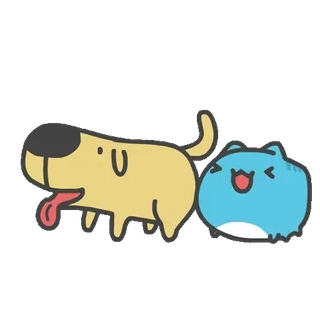 🍽 狗, 猫, 动物, 可爱, 卡通, 宠物 telegram sticker