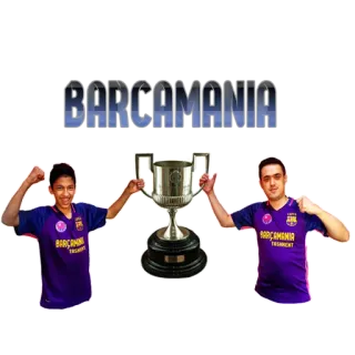 🏆 BARCAMANIA calcio, trofeo, calcio, sport, squadra, festa telegram sticker