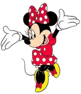 😃 Minnie Mouse Minnie, cartoni animati, Disney, personaggio, topo telegram sticker
