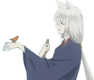 🐥 Tomoe Kamisama Kiss anime, fox, bird, Tomoe, Kamisama Kiss telegram sticker