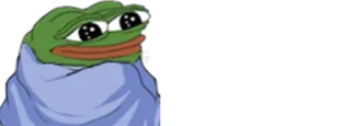 😌 Pepe the Frog pepe, frog, sad, blanket telegram sticker
