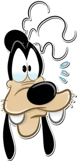 😕 Goofy Мультфильм, Дисней, Гуфи, Смешной, Персонаж telegram sticker