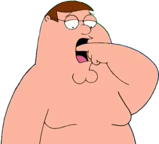 😥 Peter Griffin Family Guy 卡通, 搞笑, 彼得·格里芬, 恶搞之家, 喜剧 telegram sticker