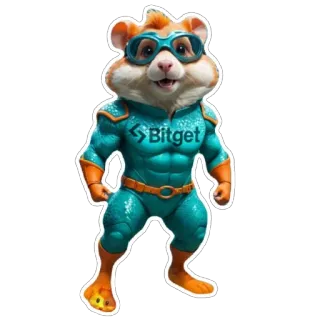 🦸‍♂️ Bitget hamster, animal, superhero, crypto, currency, Bitget, mascot telegram sticker