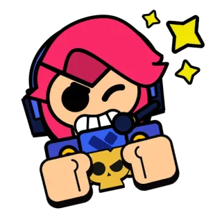 ✨ Colt Brawl Stars โคลท์, บราวล์สตาร์ส, ตัวละคร, เกม telegram sticker
