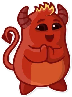Little Daemo whatsapp stickers