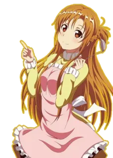 😊 Asuna Sword Art Online Anime, Personnage, Féminin, Sword Art Online, Asuna whatsapp sticker