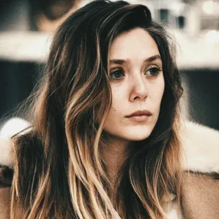 ™ Elizabeth Olsen elizabeth olsen, actress, portrait, woman, celebrity, movie star, hollywood telegram sticker