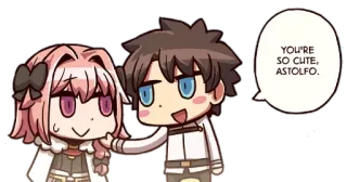 🤤 Astolfo YOU'RE SO CUTE, ASTOLFO. Anime, Lindo, Personaje, Manga telegram sticker