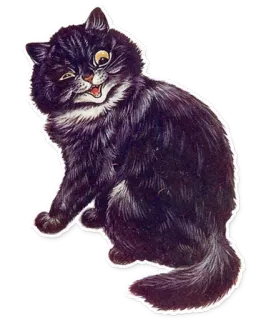 😜 cat, animal, feline, pet, cute, cartoon telegram sticker