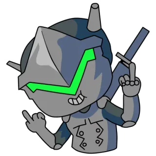 1 Minute Genji whatsapp stickers