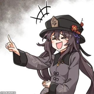 💠 Hu Tao Genshin Impact anime, cartoon, video game, genshin impact, hu tao telegram sticker