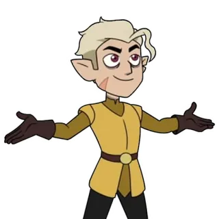 🤓 Hunter The Owl House Cazador, The Owl House, dibujos animados, animado, personaje telegram sticker