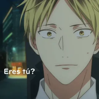 😰 Eres tú? anime, cartoon, male, expression, face telegram sticker