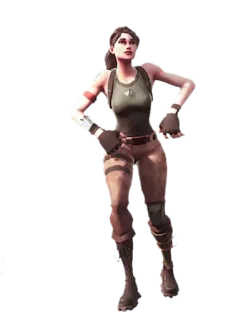 👏 jeu vidéo, personnage, pose, femme, fortnite telegram sticker