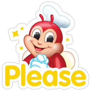 Bee Happy with Jollibee! telegram stickers