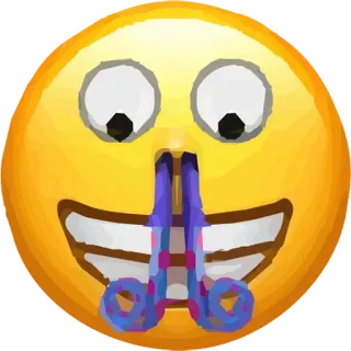 🥳 Emoji, Lustig, Verrückt, Party, Fröhlich whatsapp sticker