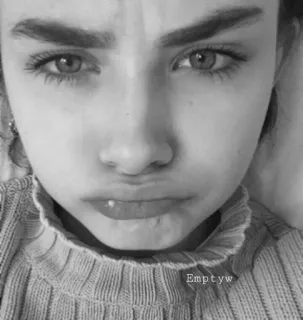 🥀 Emptyw женщина, портрет, лицо, человек, женский telegram sticker