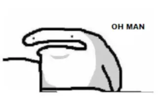😐 OH MAN meme, funny, oh man, internet telegram sticker