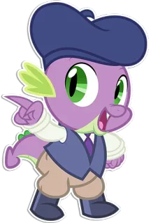 👈 Spike My Little Pony Spike, My Little Pony, cartoon, dragon, character telegram sticker