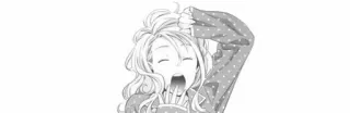 💤 anime, manga, yawning, sleepy, morning, girl, tired telegram sticker