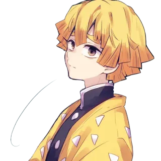 😕 Zenitsu Agatsuma Demon Slayer Anime, Thanh gươm diệt quỷ, Zenitsu, Zenitsu Agatsuma, Nhân vật, Hình dán telegram sticker