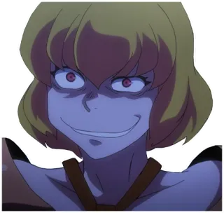 😈 anime, manga, woman, evil, smirk telegram sticker