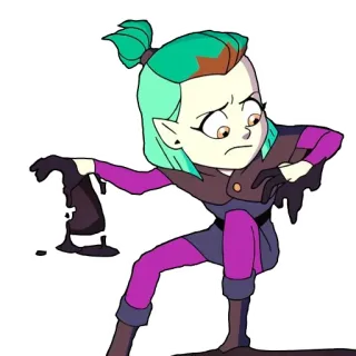 😬 Amity Blight The Owl House cartoon, Amity Blight, The Owl House, animation, witch, disney telegram sticker
