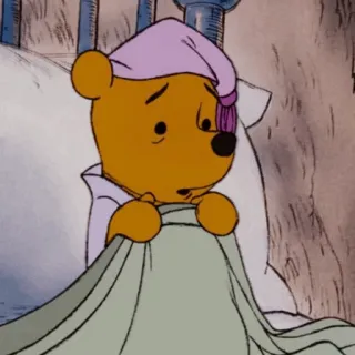 🖤 Winnie the Pooh winnie the pooh, cartoon, disney, bear, sleepy, bedtime telegram sticker