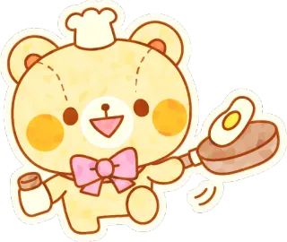 Pop Teddy Bear :: @line_stickers telegram stickers