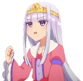 👍 Anime, Manga, Gadis, Mahkota, Putri, Lucu whatsapp sticker