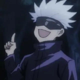 🥢 Satoru Gojo Jujutsu Kaisen anime, gojo, satoru, jujutsu kaisen, manga, personaggio telegram sticker