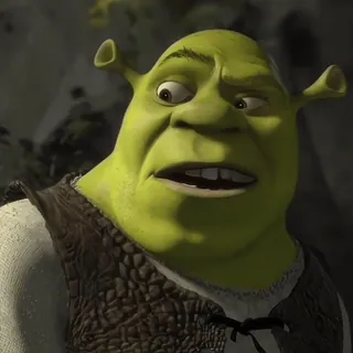 🪲 Shrek Shrek, ogr, DreamWorks, animowany, postać z filmu, zielony telegram sticker