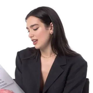 📌 Dua Lipa Sänger, Popstar, Promi, Musiker, Frau whatsapp sticker