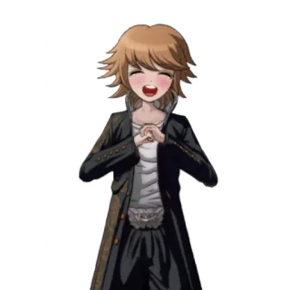 🌟 Chihiro Fujisaki Danganronpa Anime, Videogioco, Carino, Sorriso, Personaggio, Danganronpa telegram sticker