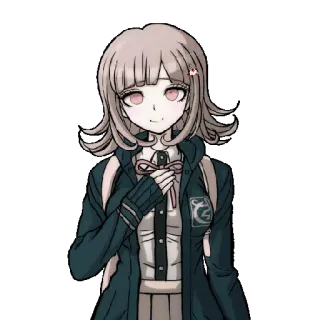 😌 Chiaki Nanami Danganronpa Anime, Jeu vidéo, Mignon, Personnage, Danganronpa, Chiaki Nanami telegram sticker