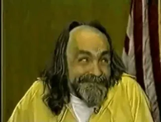 😐 Charles Manson Charles Manson, Criminel, Chef de secte, Personnage historique, True crime, Prison, Meurtre telegram sticker