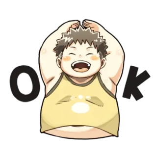 😀 OK ok, approval, agreement, cartoon telegram sticker