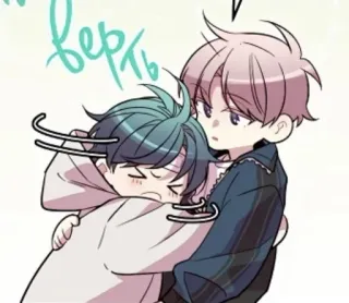 💨 верть Hoạt hình, Ôm, Anime, Dễ thương, Manga whatsapp sticker