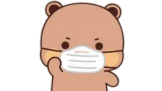 🫖 oso, dedo corazón, gesto grosero, oso de dibujos animados, animal, pegatina telegram sticker
