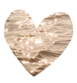 💛 сердце, океан, волны, вода, блестящий, море, пляж, любовь whatsapp sticker