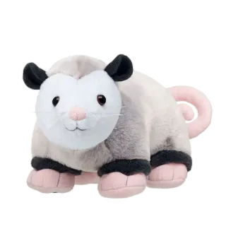 🐭 opossum, animale, peluche, giocattolo, marsupiale, mammifero telegram sticker