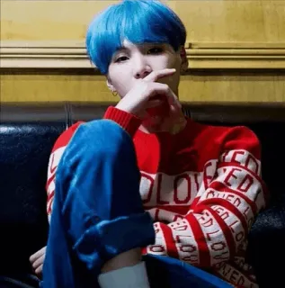 😐 Suga suga, min yoongi, bts, kpop, coréen, idole, chanteur telegram sticker