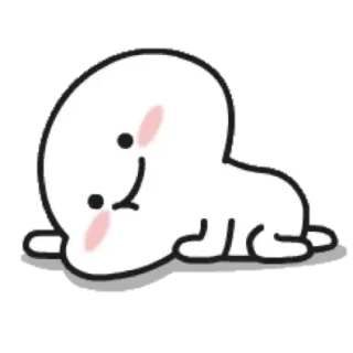☁ Cartoon, Figur, Blob, Niedlich, Minimalistisch telegram sticker
