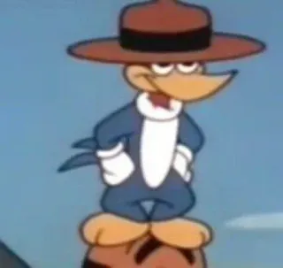🤠 Woody Woodpecker cartone animato, uccello, Woody Woodpecker, personaggio, divertente, cappello whatsapp sticker