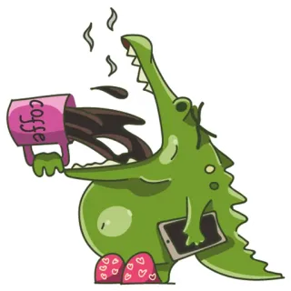 Крокодил Радзивилл :: @gerbova telegram stickers