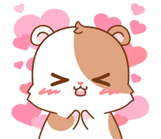 Hamster's small routine. @bistic whatsapp stickers