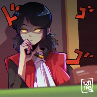 😤 Anime, Serio, Illustrazione, Jojo telegram sticker