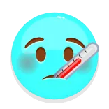 🤒 Emoji, Krank, Ill, Thermometer, Gesundheit, Medizinisch telegram sticker