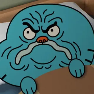 😡 Gumball Watterson The Amazing World of Gumball Cartoon, Lustig, Wütend, Gumball Watterson, The Amazing World of Gumball, Charakter whatsapp sticker